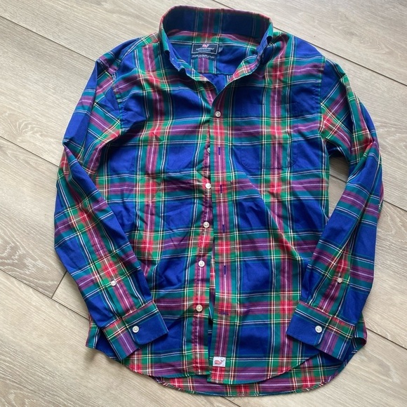 Vineyard Vines Classic Fit Murray Shirt Ocean Reef Small NWOT - Picture 2 of 6